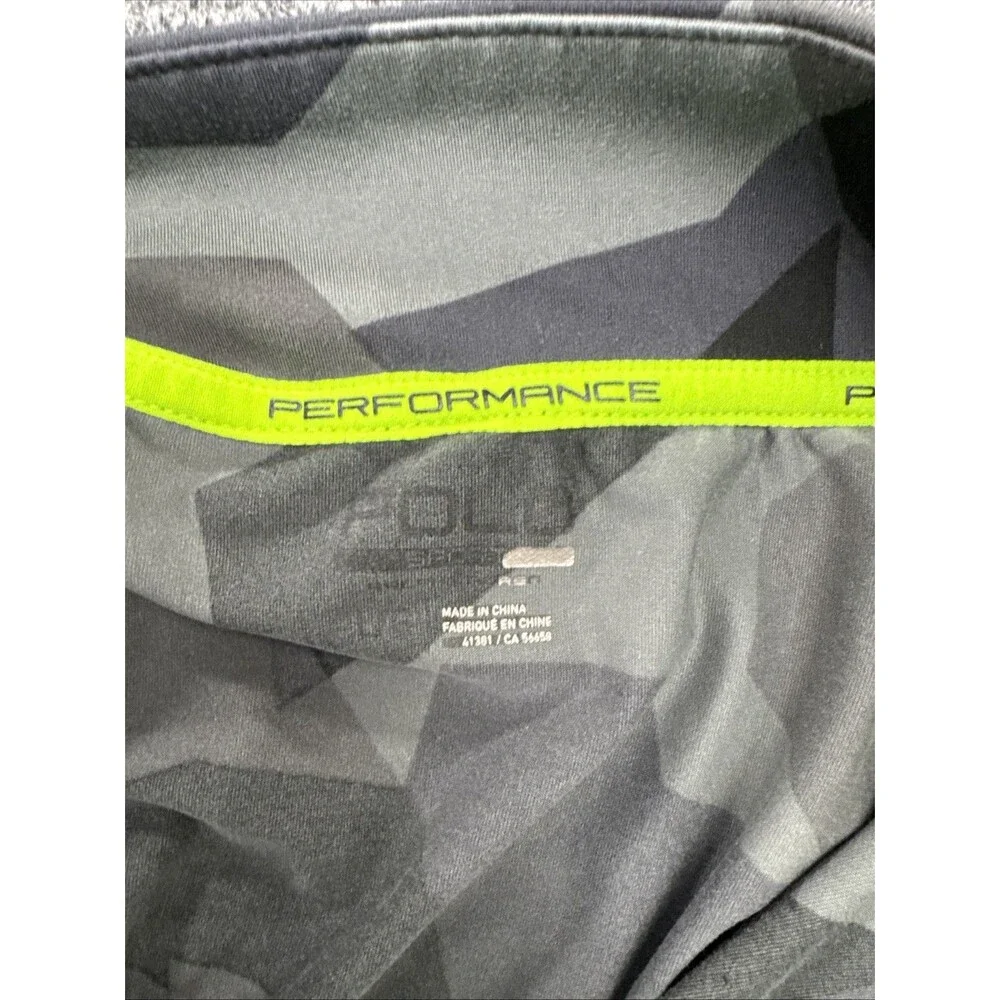 Polo Sport Ralph Lauren ThermoVent Camo Quarter Zip Men’s XL Gray Performance